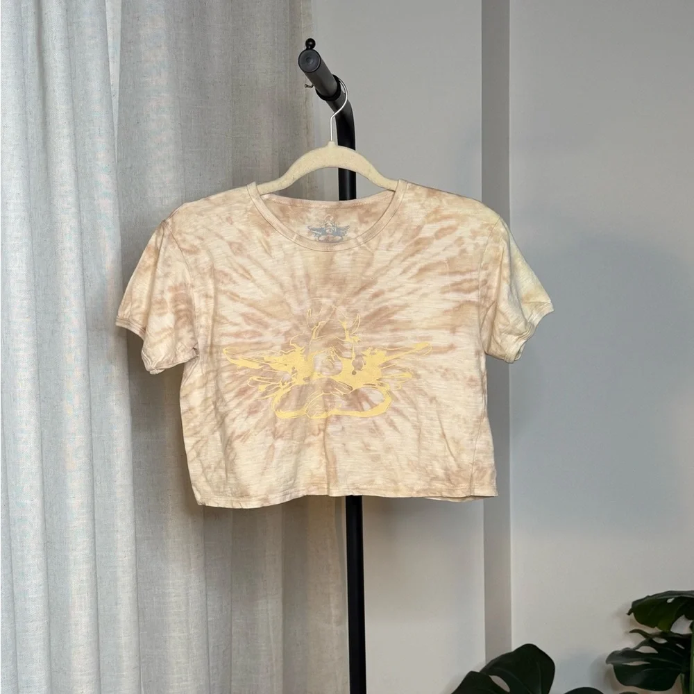 Boys Lie Tie-Dye Crop Top Graphic Tee 100% Cotton – Size M - Picture 3 of 7